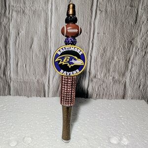Baltimore Ravens Themed Beaded Pen